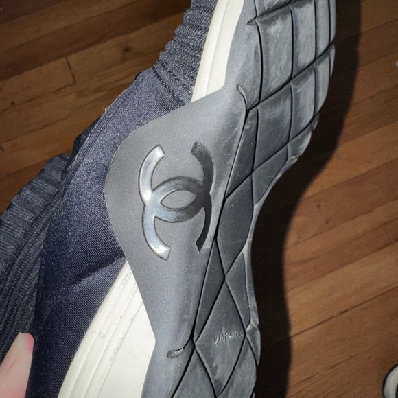 CHANEL SOCK NEOPRENE SNEAKERS TRAINERS - Picture 5 of 16